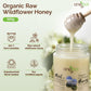 Oneroot 100% Organic Canadian Flower Honey - 17.6 Oz/1.1 Lbs, White Honey Wildflower Unfiltered, Unheated & Creamed, Nutrient Ri