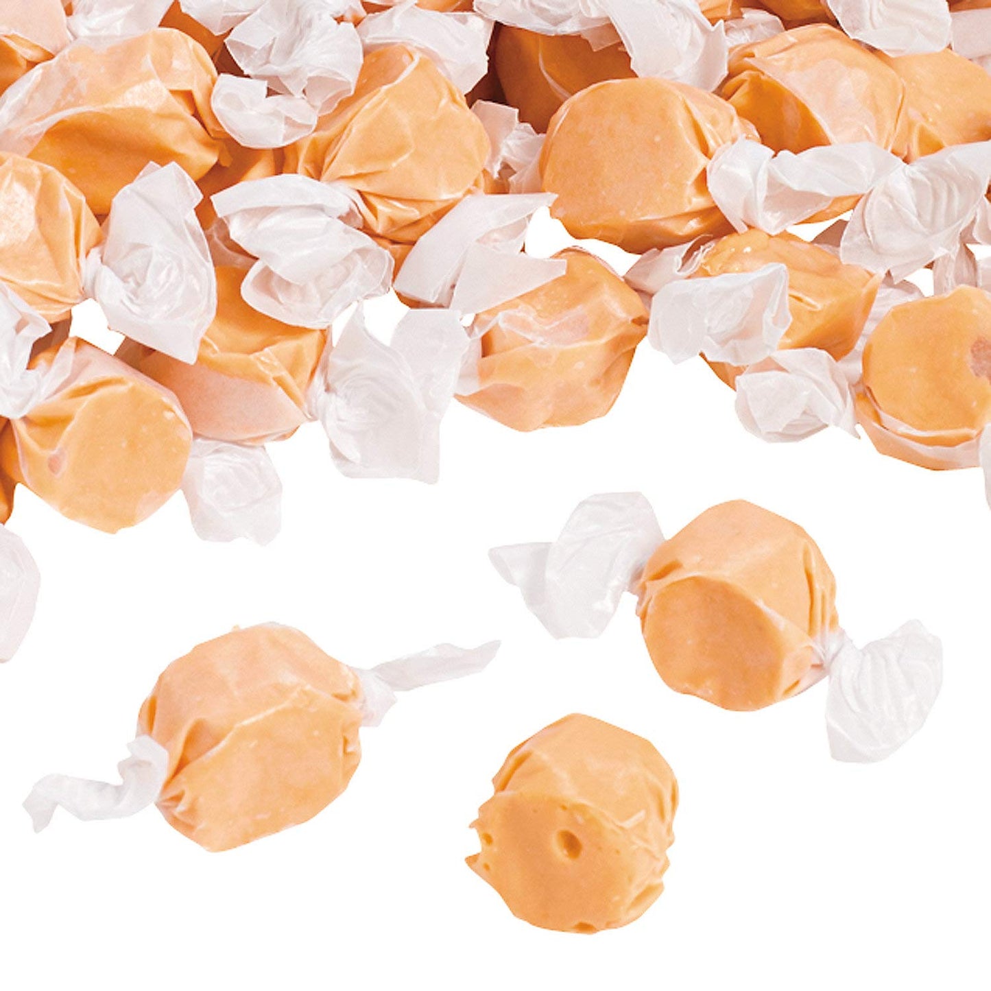 Salt Water Taffy, Nostalgic Chewy Candy, 193 Pieces, Candy Buffet, Party Supplies (Orange)