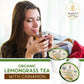 Teavity Organic Lemongrass and Cinnamon Tea Pods - Naturally Decaffeinated Herbal Tea, 12 Count