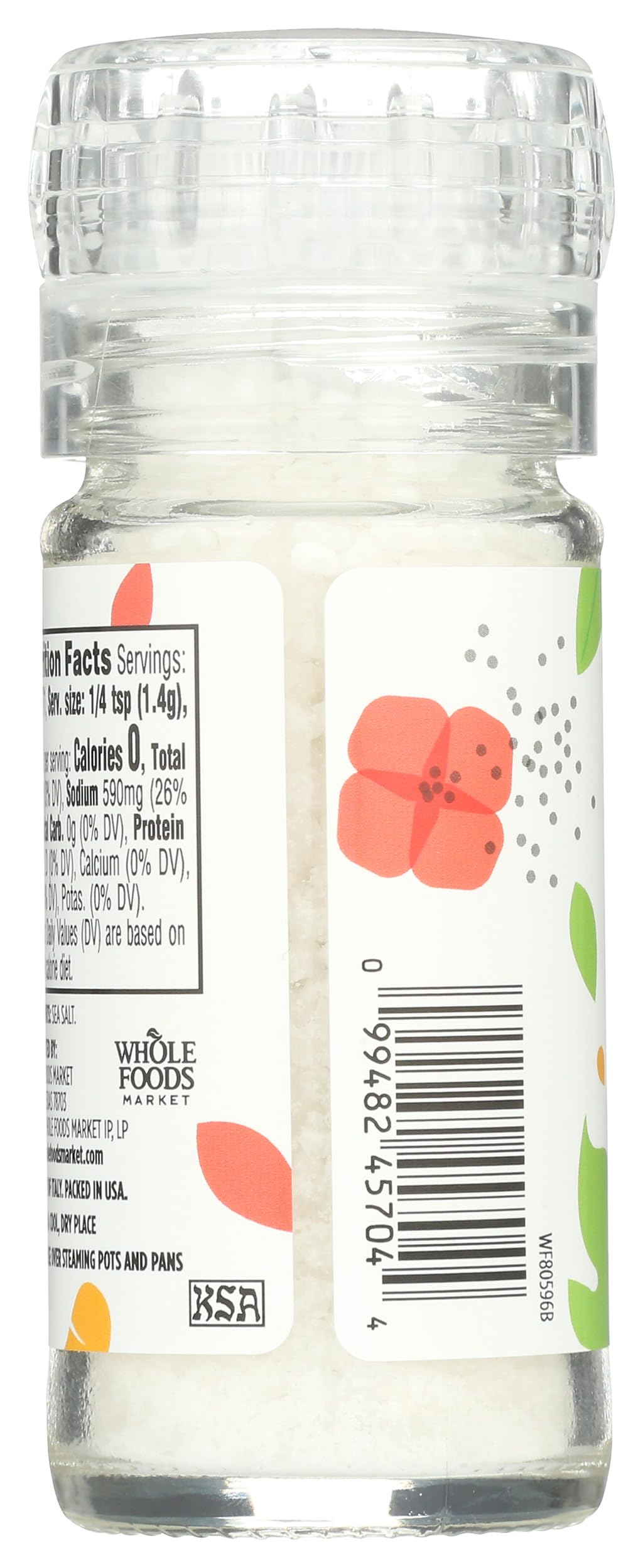 365 by Whole Foods Market  Sea Salt with Built-in Grinder  3.5 Ounce