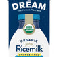 Rice Dream Organic Rice Milk Drink, Unsweetened Original, Vegan Dairy Alternative, Lactose Free, Shelf Stable, 32oz (Pack of 12)