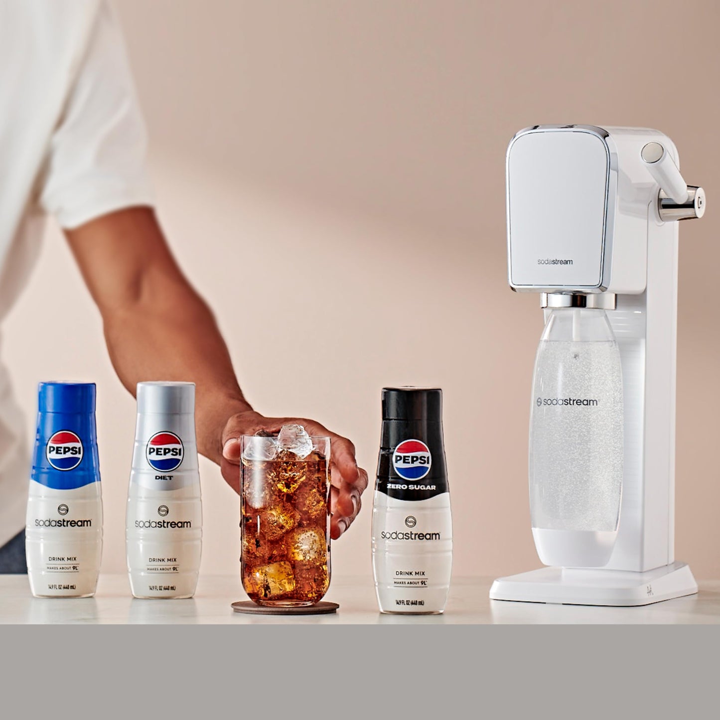 SodaStream Pepsi Beverage Mix (440ml, Pack of 4)
