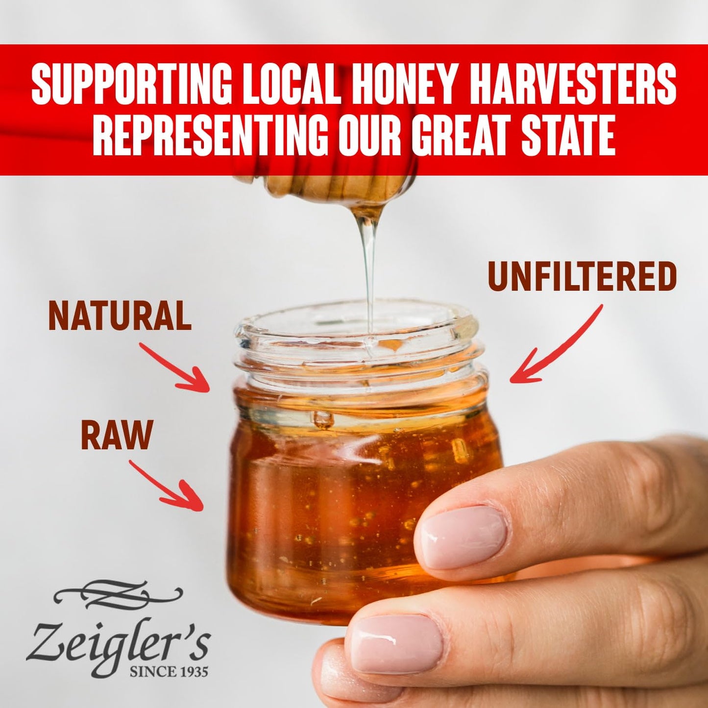 Zeigler'S Florida Honey, 32 Oz - 100% Natural, Raw & Unfiltered - Pure Local Florida Honey With All Nutrients Preserved - Great