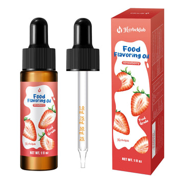Strawberry Flavoring 1 Fl Oz Strawberry Extracts and Flavorings for Baking Concentrated Candy Flavoring for Candy Making Lip Glo