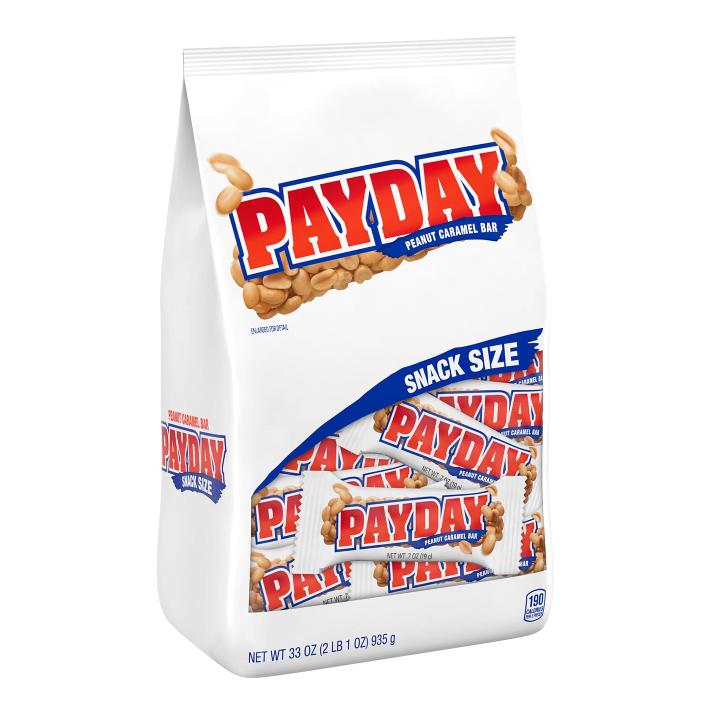 PAYDAY Peanut Caramel Snack Size  Candy Bulk Bag  33 oz
