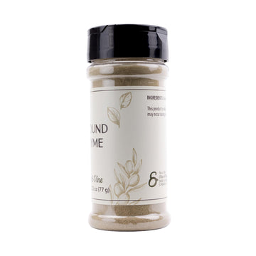 Olive & Vine Ground Thyme, Earthy & Aromatic, Seasoning For Roasts, Soups, And Stews, With Rich Tradition, Authentic Taste, For