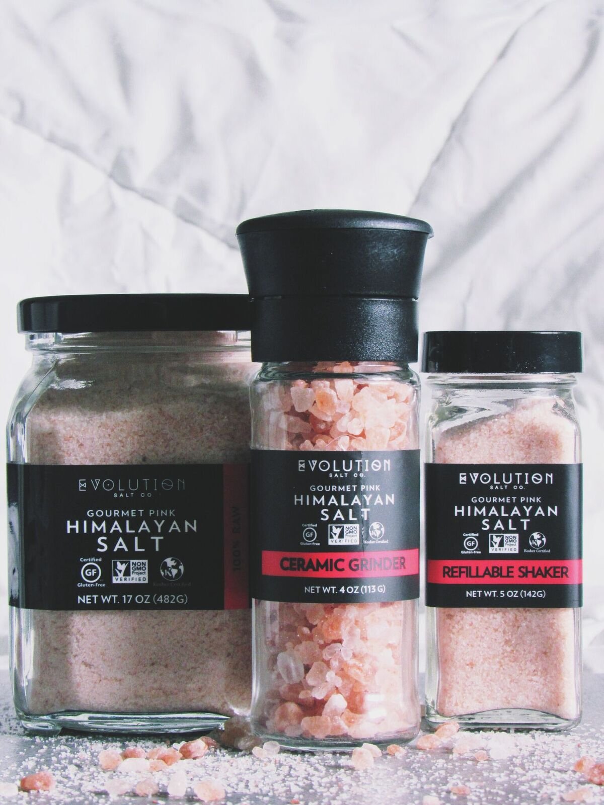 Evolution Salt - Himalayan Pink Salt Coarse Grind, 17 oz