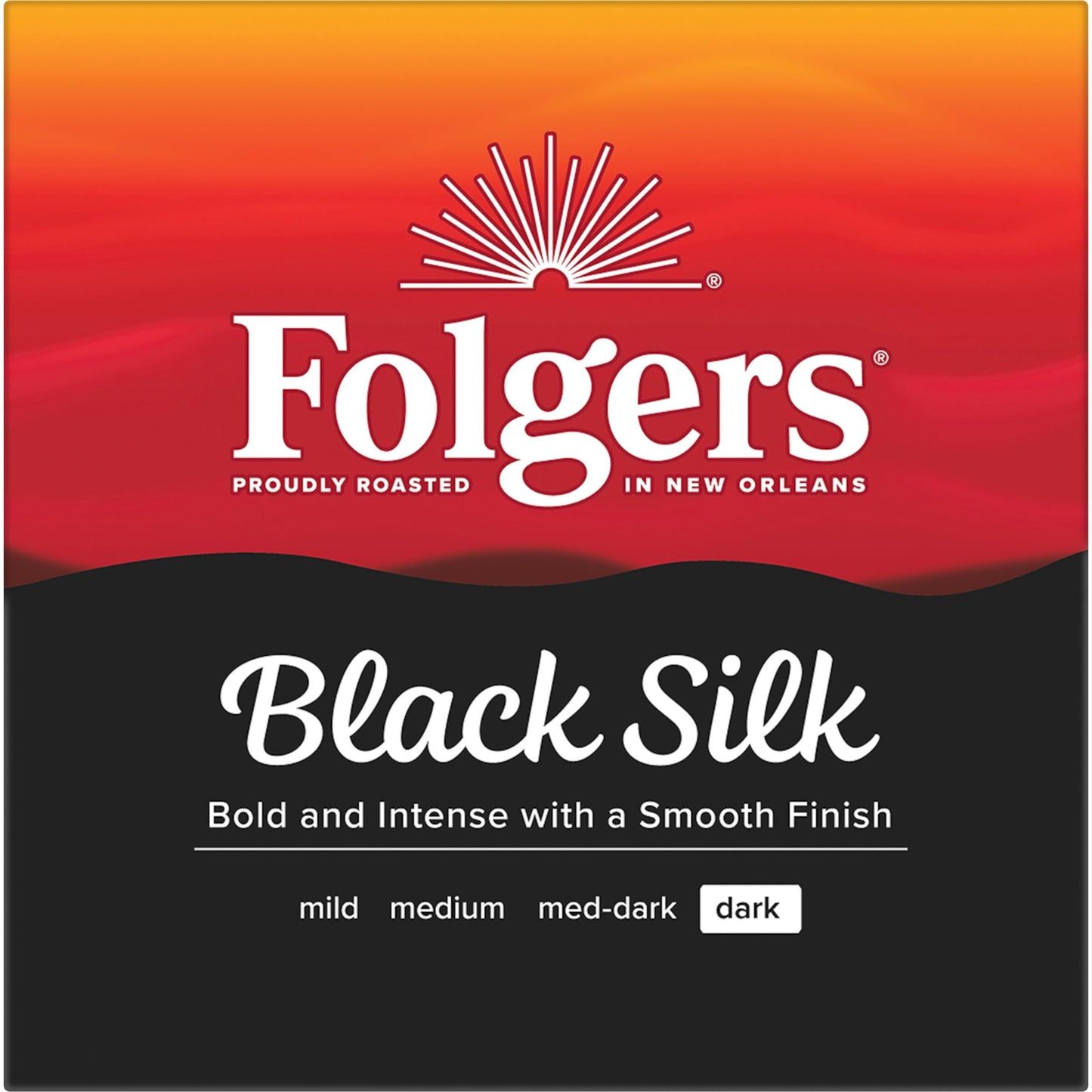 Folgers Black Silk Coffee  Dark Roast  Keurig K-Cup Pods  10 Count Box (Pack of 6)