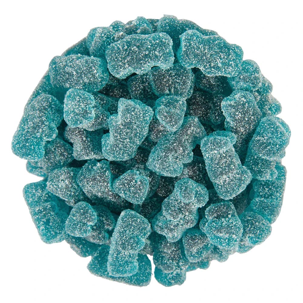 Ny Spice Shop Blue Raspberry Sour Gummy Bears Bulk - 8 Ounce Gummies Bears Candy - Sour Gummies Fruit Snacks - Chewy Super Candy - Flavor Gummy Candies - Gummi Bear Gift For All Occasions