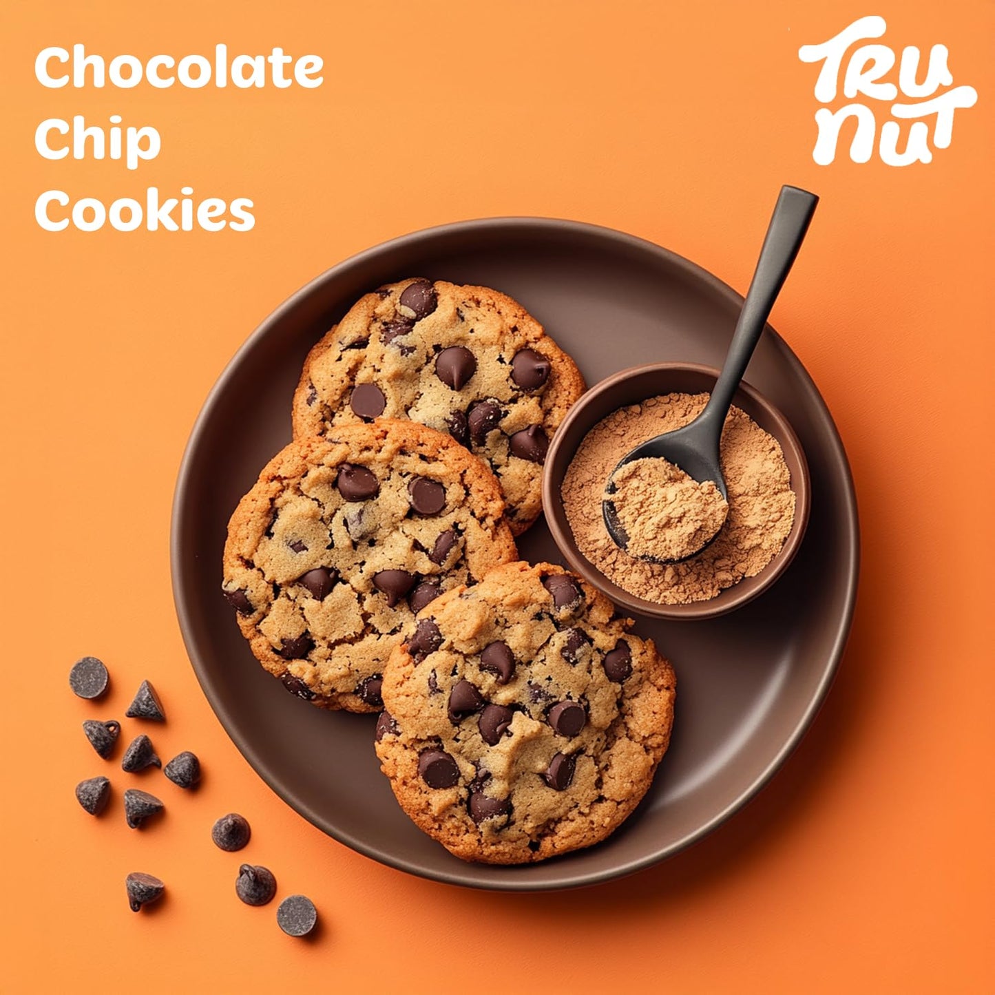 Tru-Nut Peanut Butter Powder - 6g of Protein, 90% Less Fat, Ideal for Smoothies and Protein Shakes, Versatile and Easy to Use, L