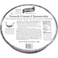 Sara Lee Round French Cream Shell Cheesecake, 10 Inch -- 8 Per Case.