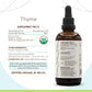 HerbEra Thyme Tincture - Organic High-Potency Herbal Drops,   -Free, 4 Fl Oz