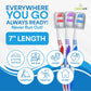 Bulk Toothbrush Pack With Covers | Premium Quality Individually Wrapped Colorful Tooth Brushes Are Perfect For Travel, Giveaways