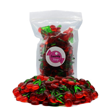 Smarty Stop Gummy Collections (Twin Cherry Red & Green, 5 Pound (Pack Of 1))