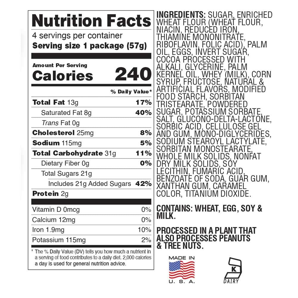 COOKIES UNITED Cakebites Snack, Chocolate Tuxedo, 2 Ounce (Pack of 4)