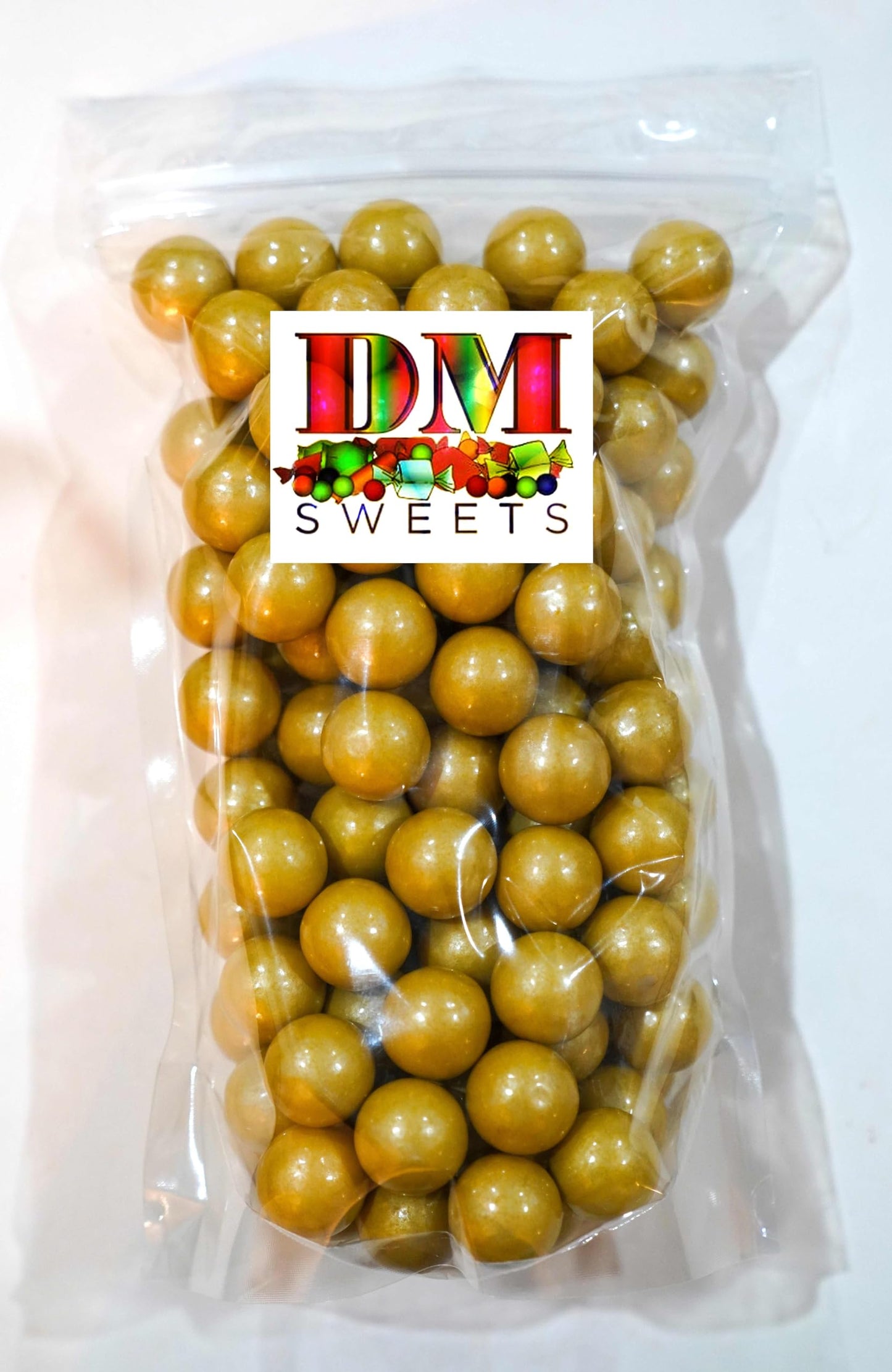 Gold Gumballs - 2 lbs of 1 Tutti Frutti Gumballs in Resealable Bag to Ensure Freshness. Perfect for Color Themed Parties or Cand