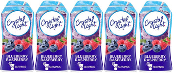 Crystal Light Liquid Enhancer 5 Pack 1.62 Fl Oz Bottles (Blueberry Raspberry)