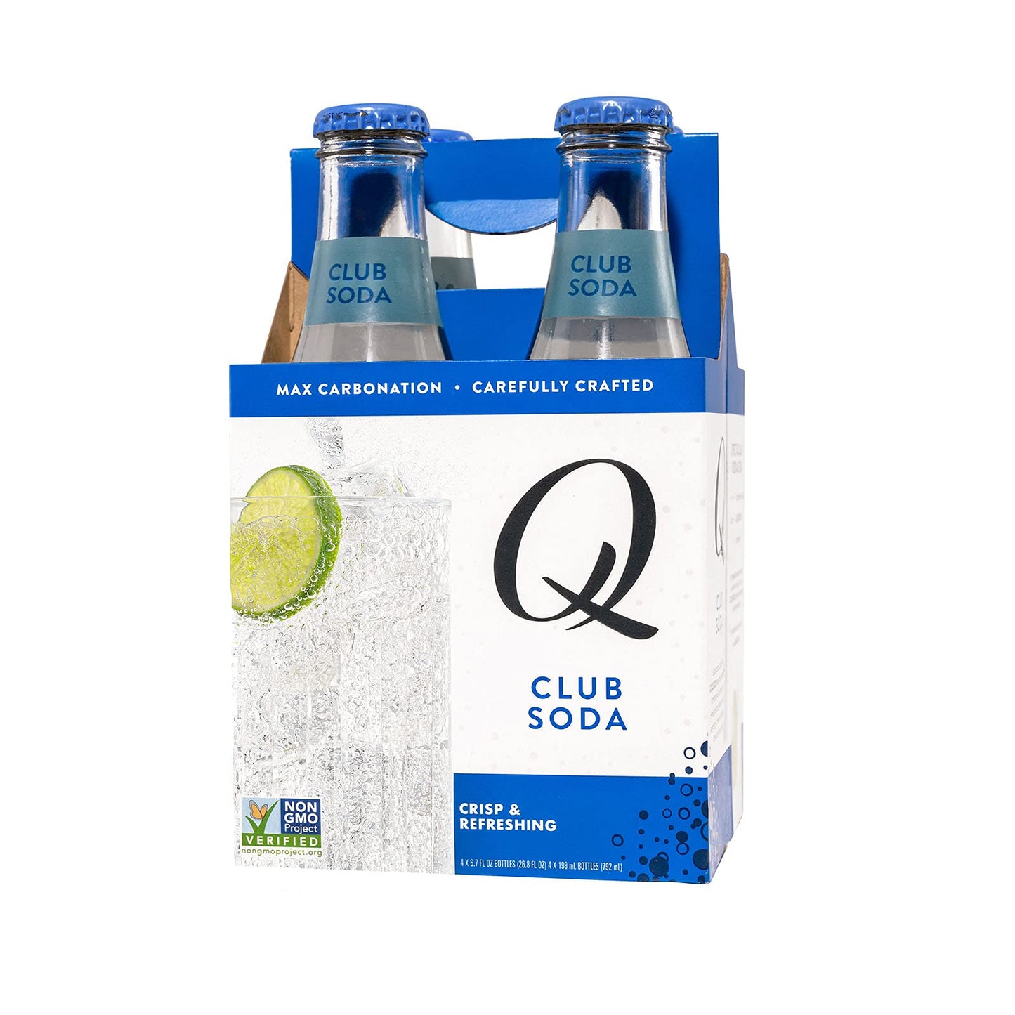 Q Mixers Club Soda, Enhanced Club Soda, 6.7 Fl Oz (Pack Of 24)