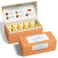 Tea Forte Assorted Herbal Presentation Box Tea Gift Set Sampler  20 Count  2 of Each Variety Individually Wrapped Handcrafted Pyramid Infuser Bags
