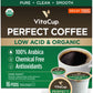 VitaCup Organic Perfect Dark Roast Decaf Coffee Pod for Pure & Clean Energy  Antioxidants  Low Acid  Guatemala Single Origin in Recyclable Single Serve Pod compatible w/Keurig K-Cup malt-inspired 16CT