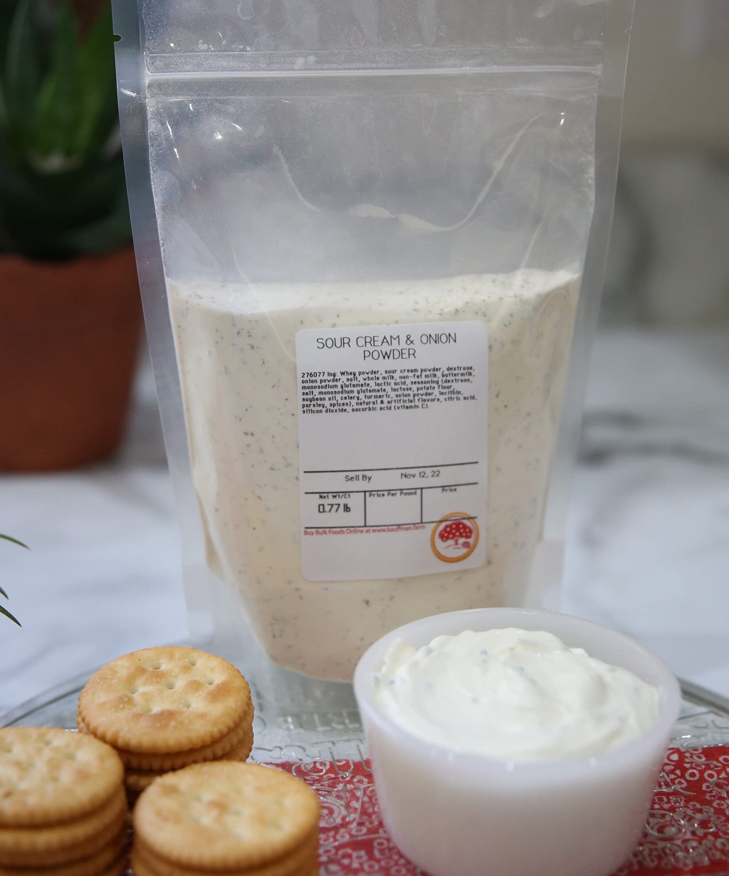 Sour Cream & Onion Seasoning Powder, 12 Oz. Bag