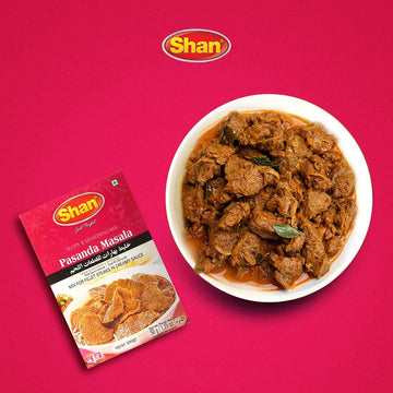 Shan Pasanda Recipe And Seasoning Mix 1.76 Oz (50G) - Spice Powder For Fillet Steaks In Creamy Sauce - Suitable For Vegetarians