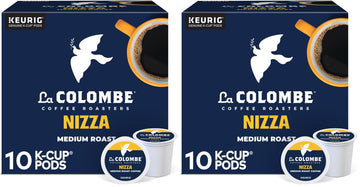 La Colombe Coffee Roasters Nizza Medium Roast Coffee, Single Serve Keurig K-Cup Pods, 10-Count Box (Pack of 2)