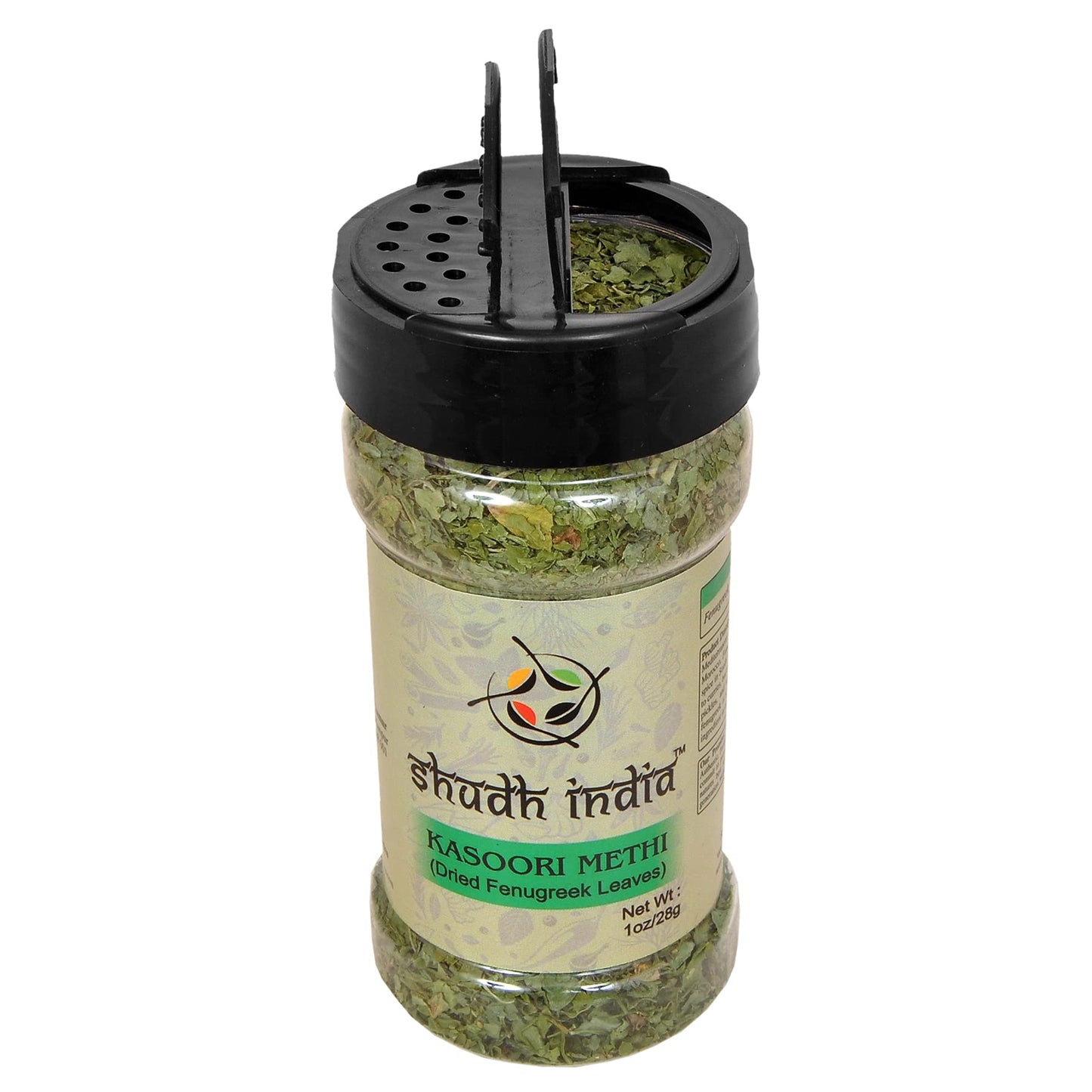Shudh India Dried Fenugreek Leaves (Kasoori Methi) Ground Spice ~ All Natural | Salt-Free | Vegan | No Colors | Gluten Friendly