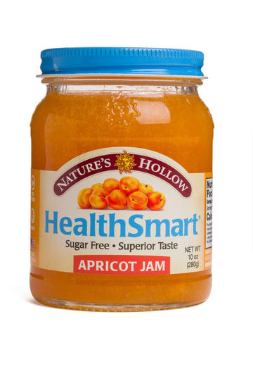 Nature's Hollow Apricot Jam: Sugar Free Preserves, Low Cal, Non GMO, Keto Friendly, Vegan, Gluten Free, and Diabetic Friendly - 