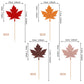 36 Pcs Glitter Maple Leaf Cupcake Toppers Fall Theme Cupcake Picks Fall Harvest Thanksgiving Party Cake Decorations Supplies Mix