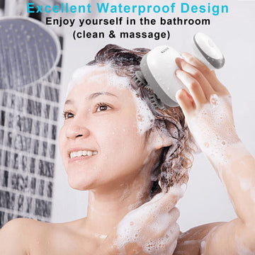 Viviya Electric Scalp Massager, Portable Rechargeable Head Massager With 8 Removable Massage Claws, Waterproof Handheld Hair Sca