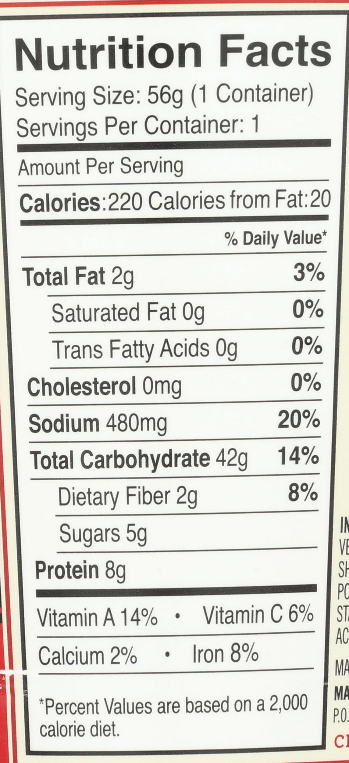 Dr. McDougalls Spicy Kung Pao Asian Noodles 2 oz