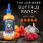 Melindas Ghost Buffalo Ranch - 12 Oz, 1 Pack - Spicy Ranch Sauce, Hot Creamy Sauce With Ghost Peppers - Perfect For Wings, Pizza