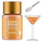 Jelife Orange Edible Glitter for Drinks - Vegan Shimmering Brew Dust, 12 Grams