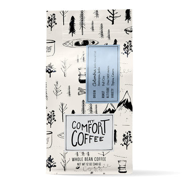 Mt Comfort Coffee Colombia Full City Roast, 12 oz Bag - Bold & Robust Arabica Beans from Colombia, Full City Roasted for Rich Fl