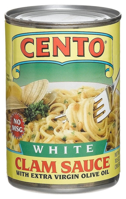 Cento - White Clam Sauce, (4)- 10.5 oz. Cans
