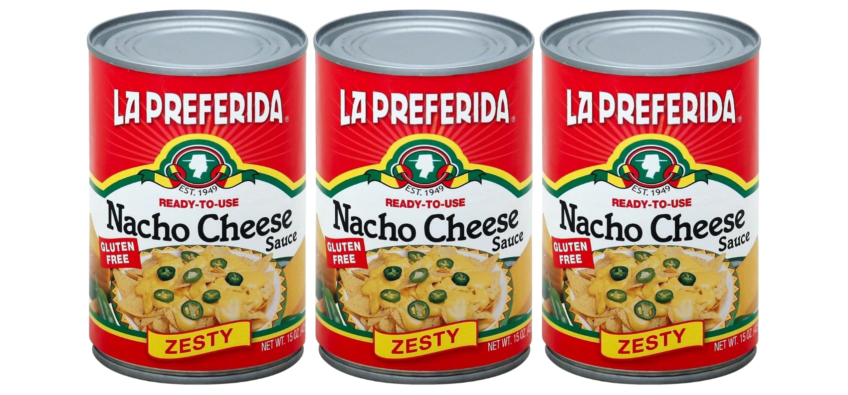 La Preferida Nacho Cheese Sauce, 15 Ounce (Pack of 3)