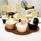 40 Pieces 2024 Graduation Theme Paper Cupcake Decoration Flash Grade 2024 Graduation Hat Certificate Paper Cupcake Selection 202