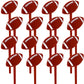 Blulu Football Cupcake Toppers, 48 Count, Acrylic, Brown, Party Decorations