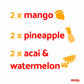 Iberia Aloe Vera Drink with Aloe Pulp and Chia Seeds 16.9 Ounce (Pack of 6) 2 X Watermelon & Acai, 2 x Mango, 2 x Pineapple