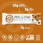 No Cow High Protein Bars, Peanut Butter Chocolate Chip - Healthy Snacks, 20g Vegan Protein, High Fiber, Low Sugar, Dairy & Glute