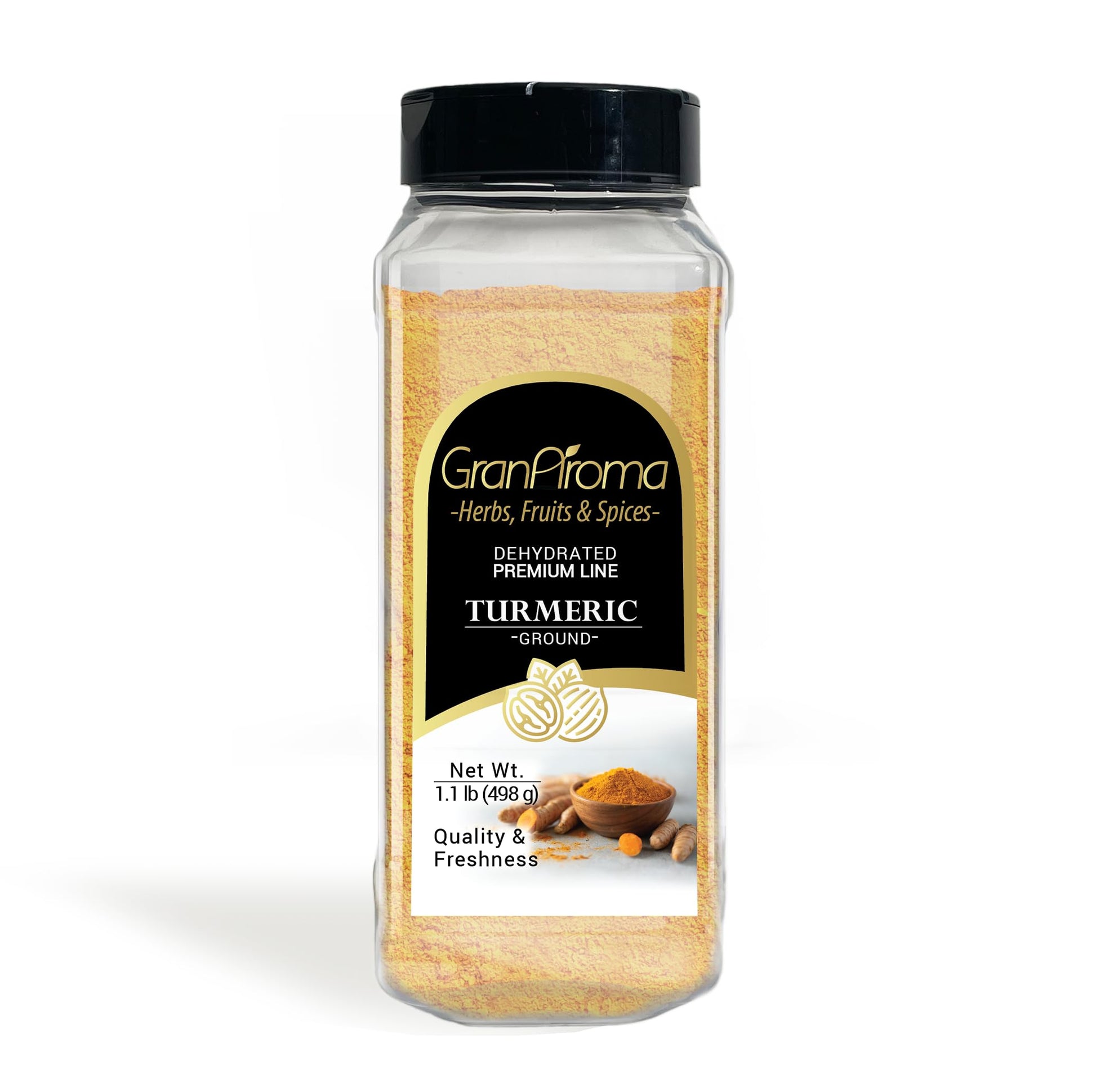 GranAroma Turmeric Powder, 1.1 lb, Earthy Flavor, Versatile Spice, Curries & Soups