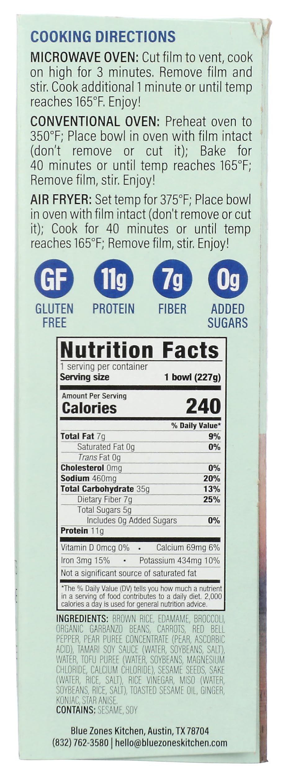 Blue Zones Kitchen Sesame Ginger Bowl, 8 Oz