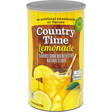 Country Time Lemonade Naturally Flavored Powdered Drink Mix 1 Count 63 oz Canister