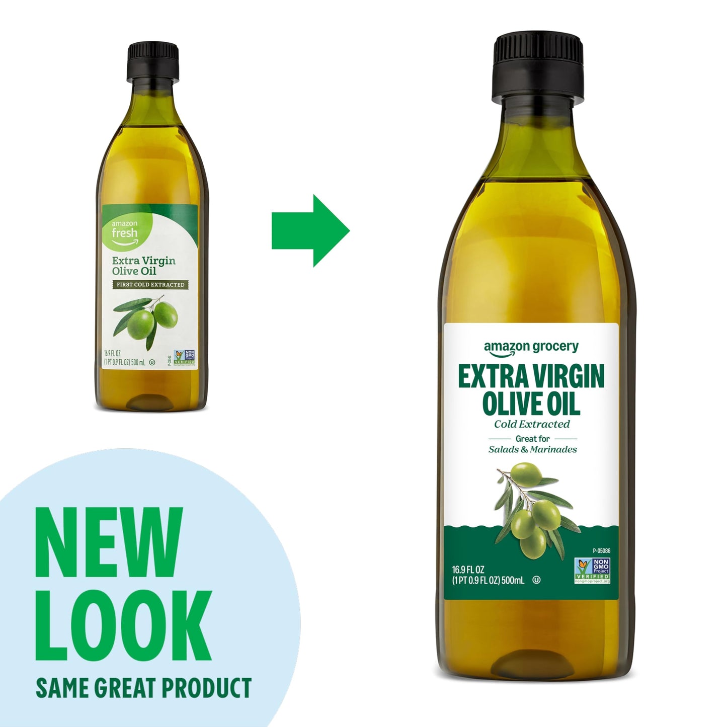 large online retailer Grocery Extra Virgin Olive Oil, 16.9 Fl Oz, Packaging May Vary