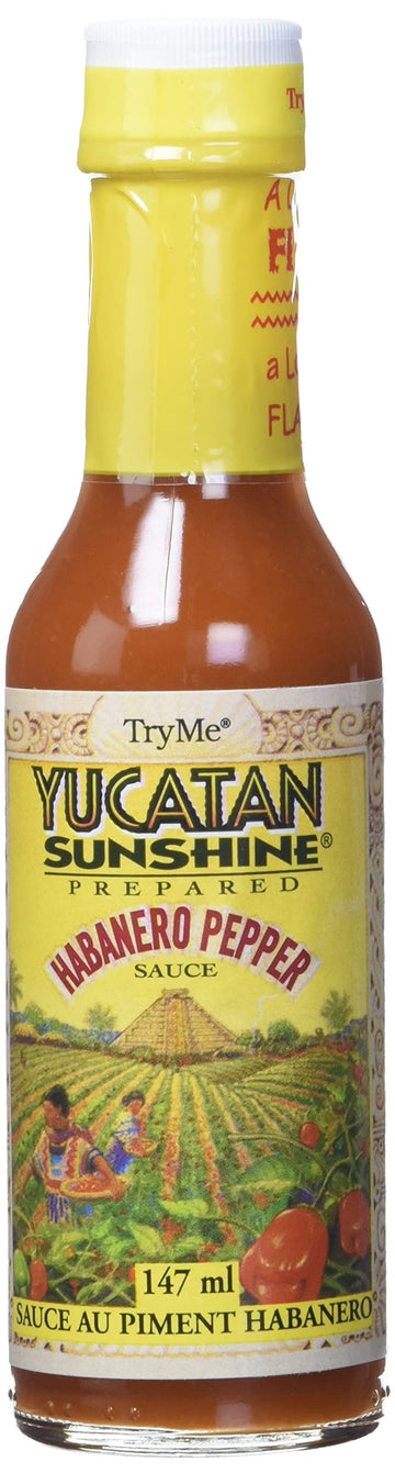 Try Me Yucatan Sunshine Habanero Pepper Sauce, 5 Ounce Bottle (Pack of 1)