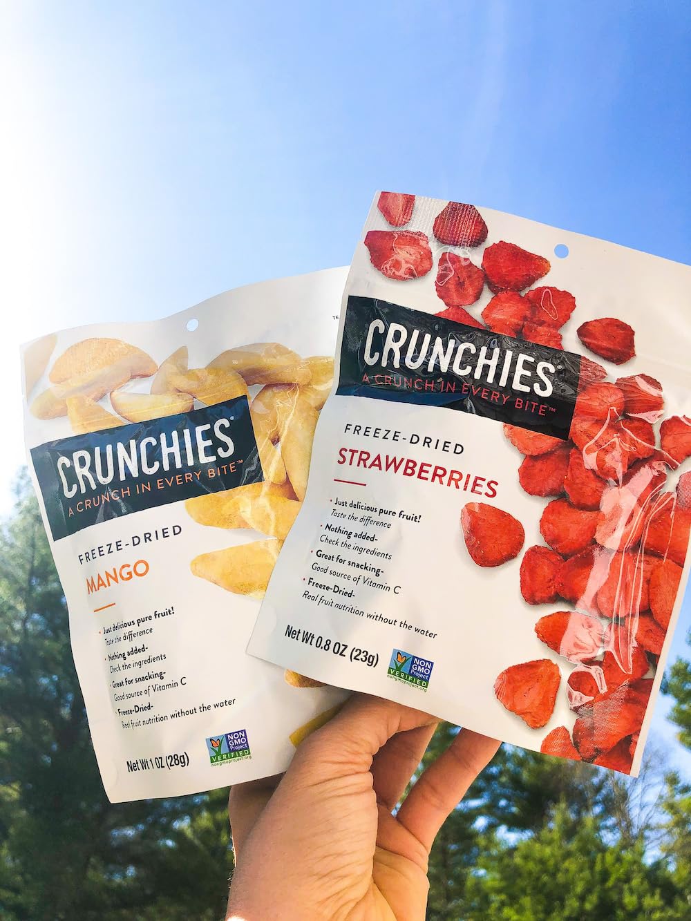 Crunchies Freeze-Dried Fruits, Tropical Variety Pack, 100% Natural, Non-GMO, Kosher, Pack of 6
