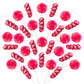 ZOFIA SWEET 32 Pack Strawberry Pink Twisty & Swirl Lollipops - Individually Wrapped, No Artificial Dyes, Baby Shower & Valentines Day Favors
