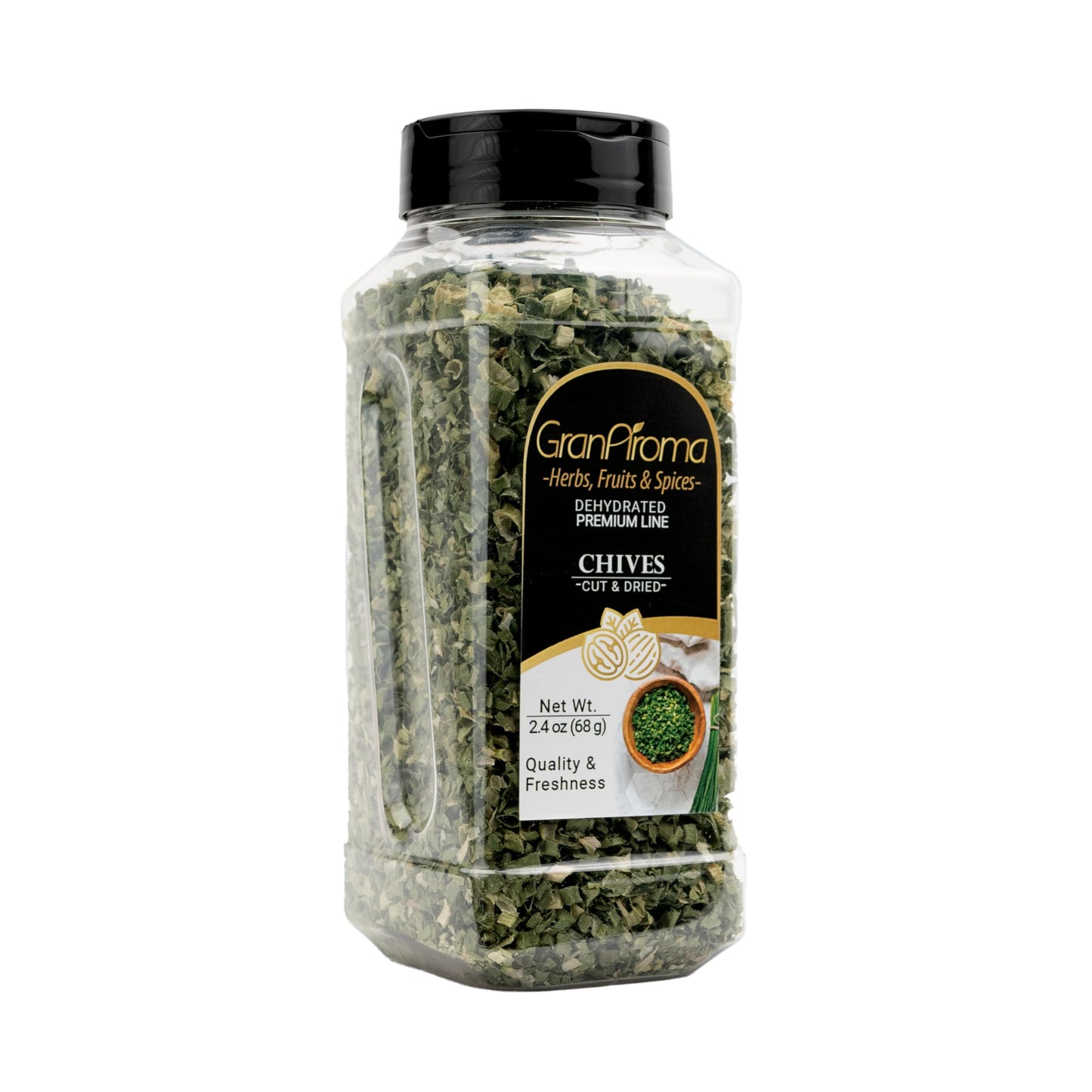 Granaroma Dried Chives, Subtle Flavor, Soups & Potatoes, Versatile Ingredient (2.4 Ounce)