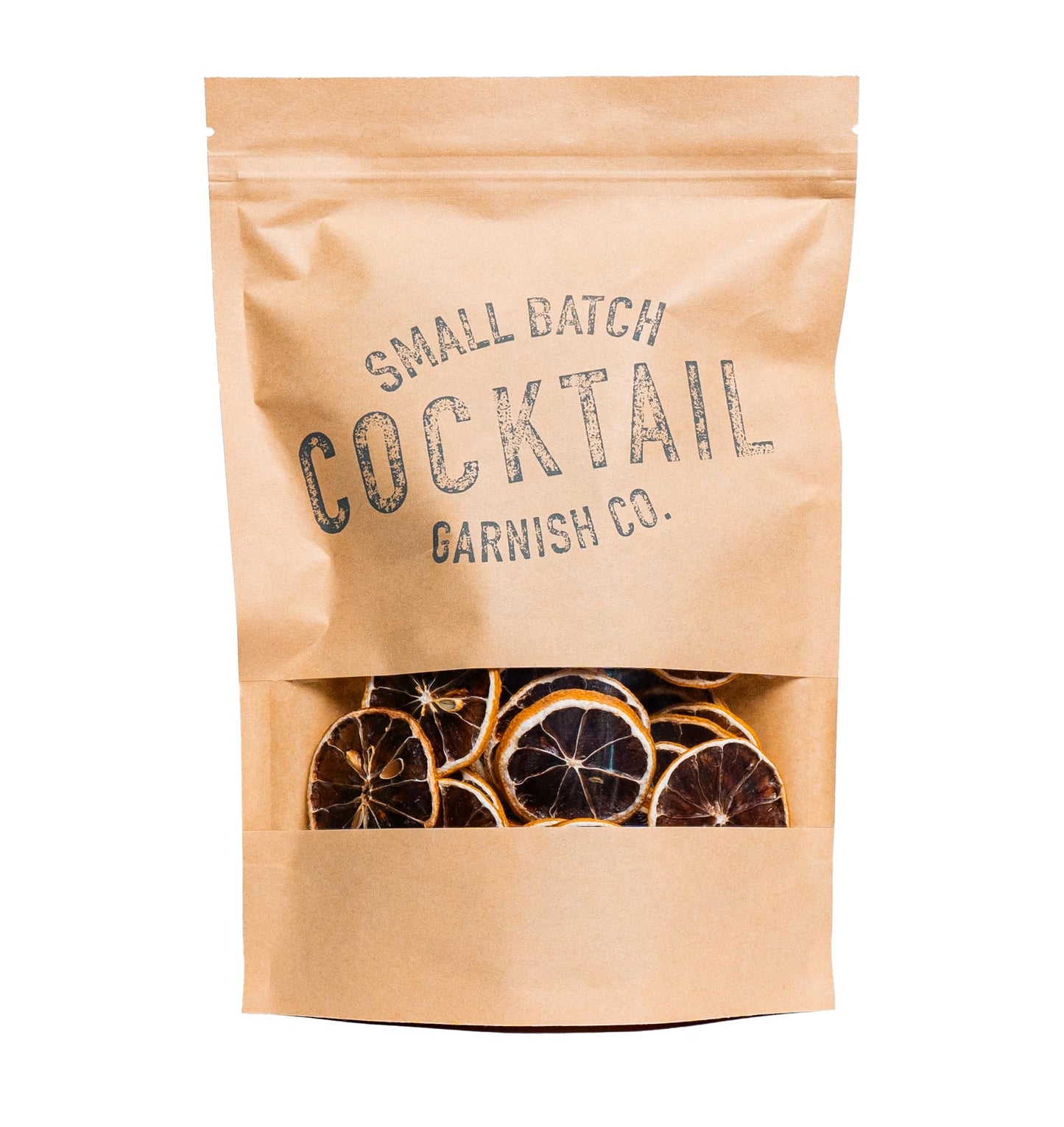 Small Batch Cocktail Garnish Co. Dehydrated Lemon Wheel - 50+ Slices, Glass, 3oz